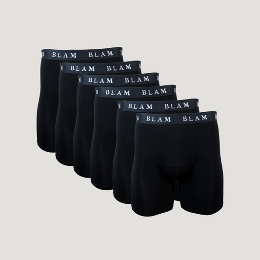Black Boxer Briefs 6-Pack