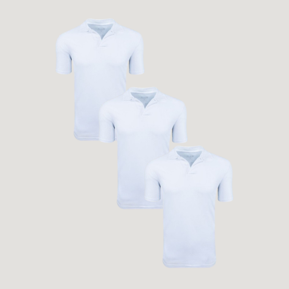 Staple White Polo 3-Pack