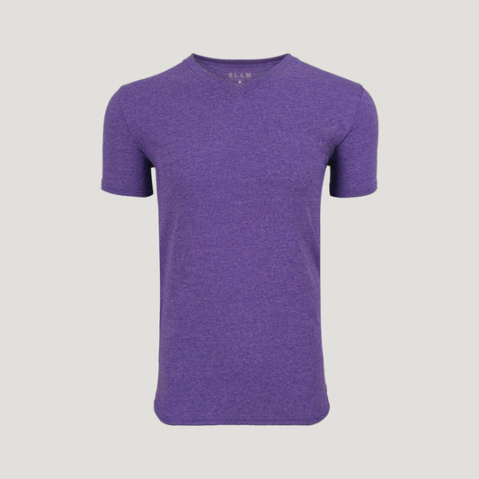 Deep Wine Mist V-Neck