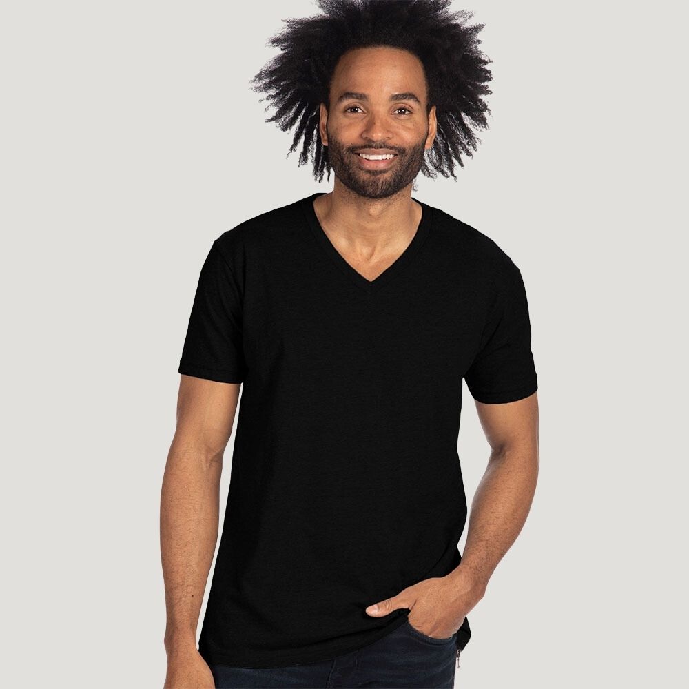Iconic Black V-Neck