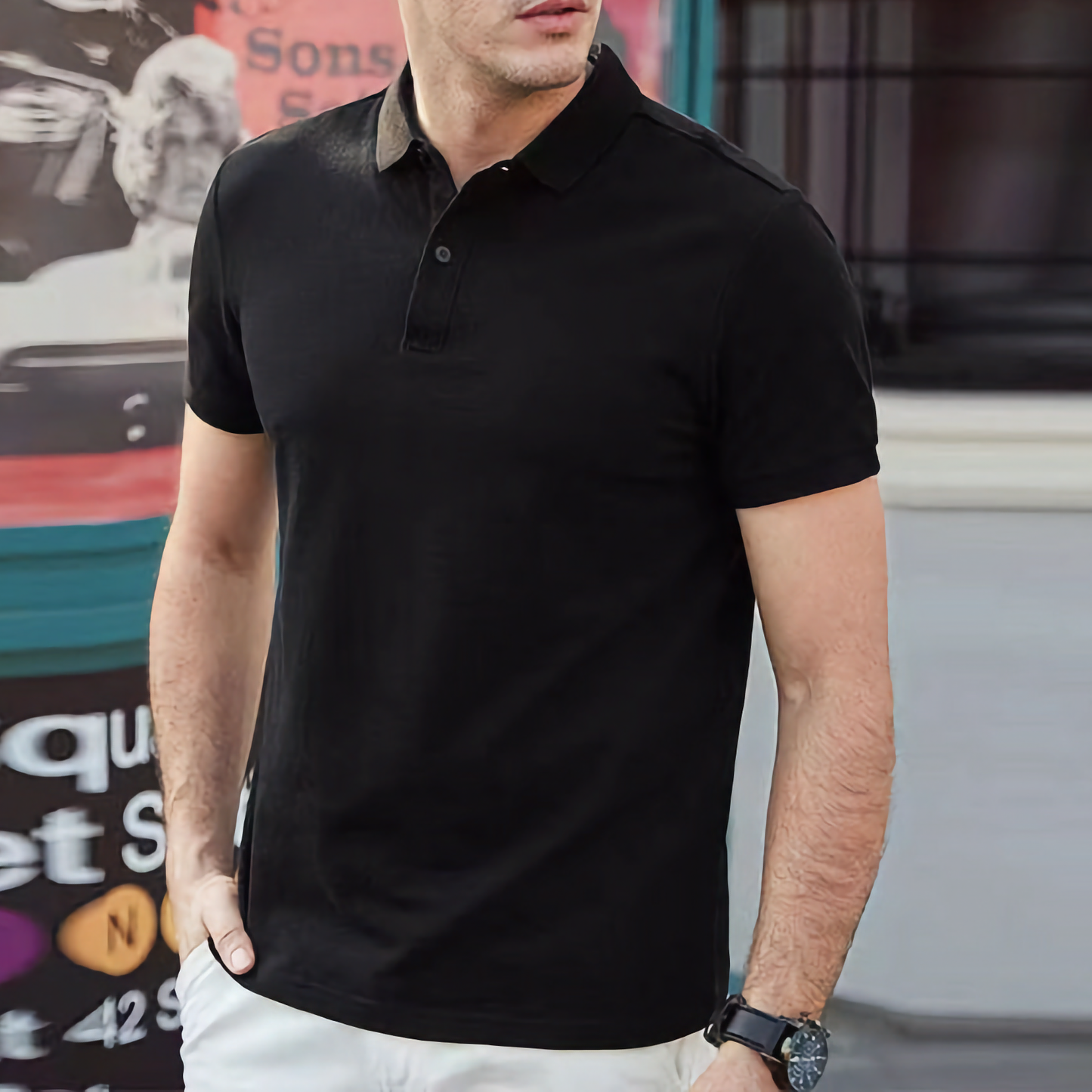 Iconic Black Polo