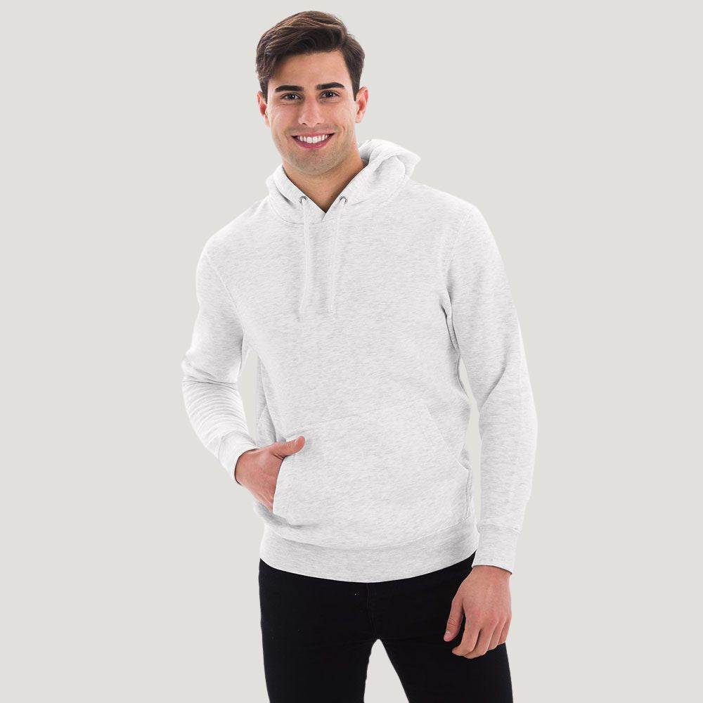 Heathered White Hoodie