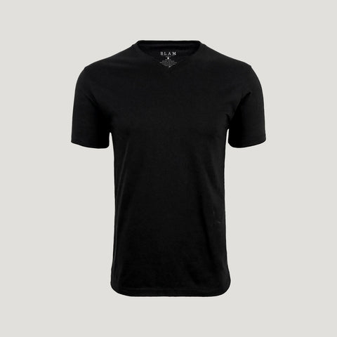 Iconic Black V-Neck